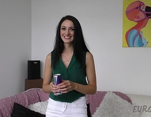 072619_sweet_new_model_20yo_egle_gets_naked_and_touches_her_shaved_pussy_on_the_white_casting_couch